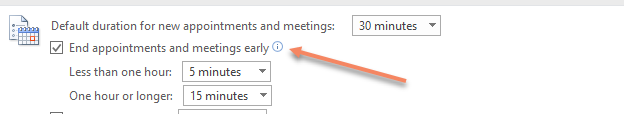 Outlook Meeting Setting